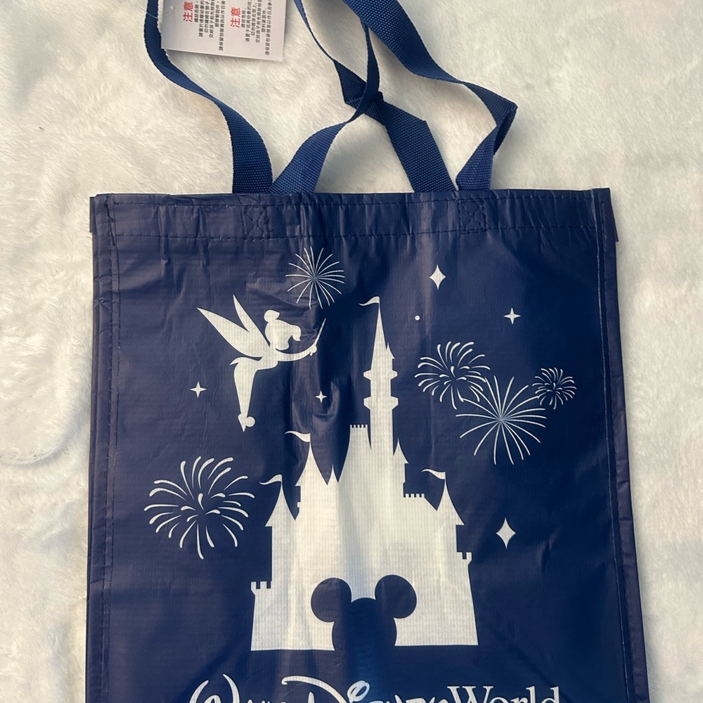Disney World Navy Tote with Castle Design